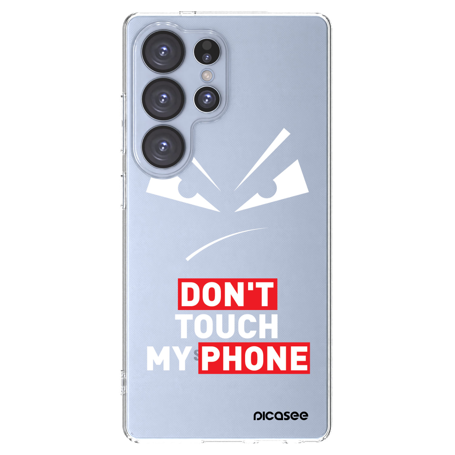 Picasee silikonový průhledný obal pro Samsung Galaxy S25 Ultra 5G - Evil Eye - Transparent