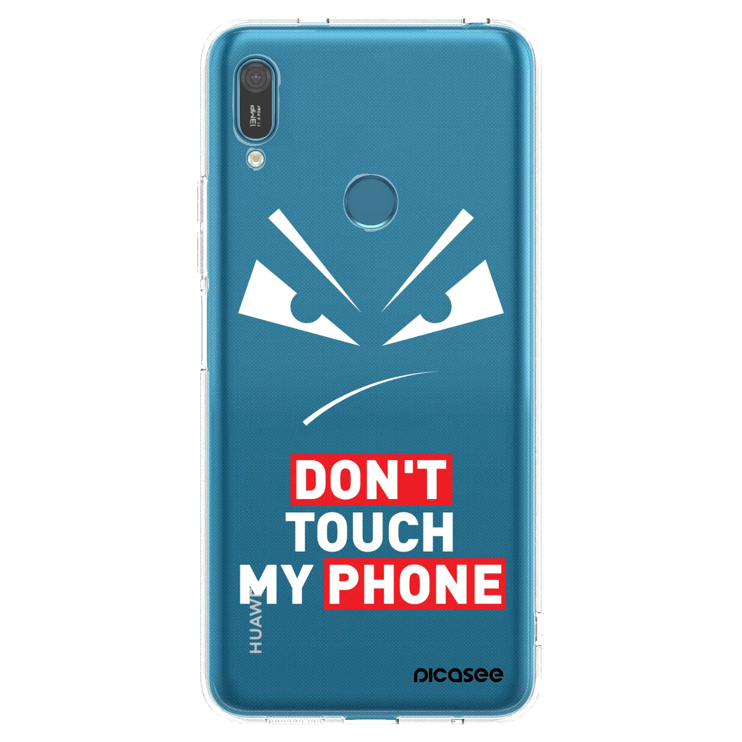 Picasee silikonový průhledný obal pro Huawei Y7 2019 - Evil Eye - Transparent