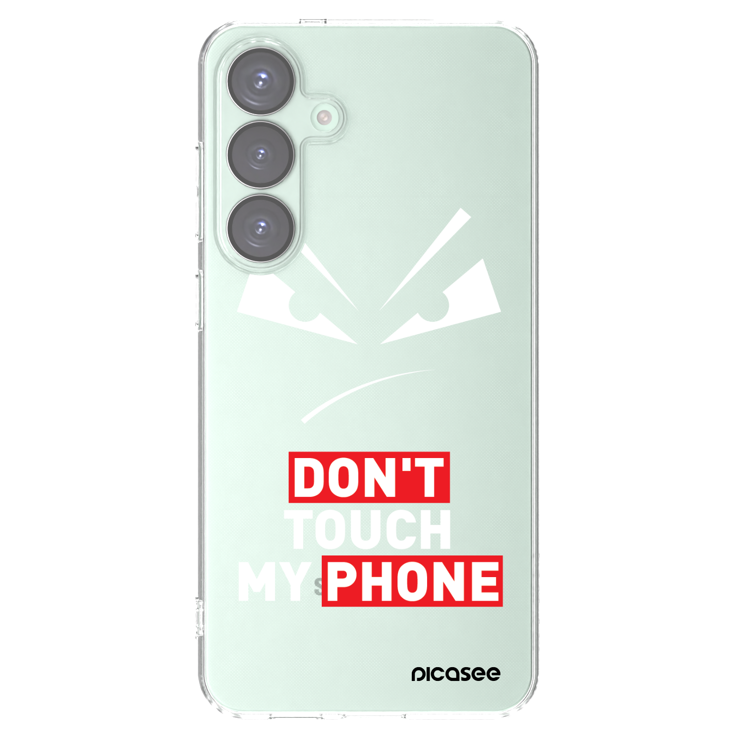 Picasee silikonový průhledný obal pro Samsung Galaxy S25+ 5G - Evil Eye - Transparent