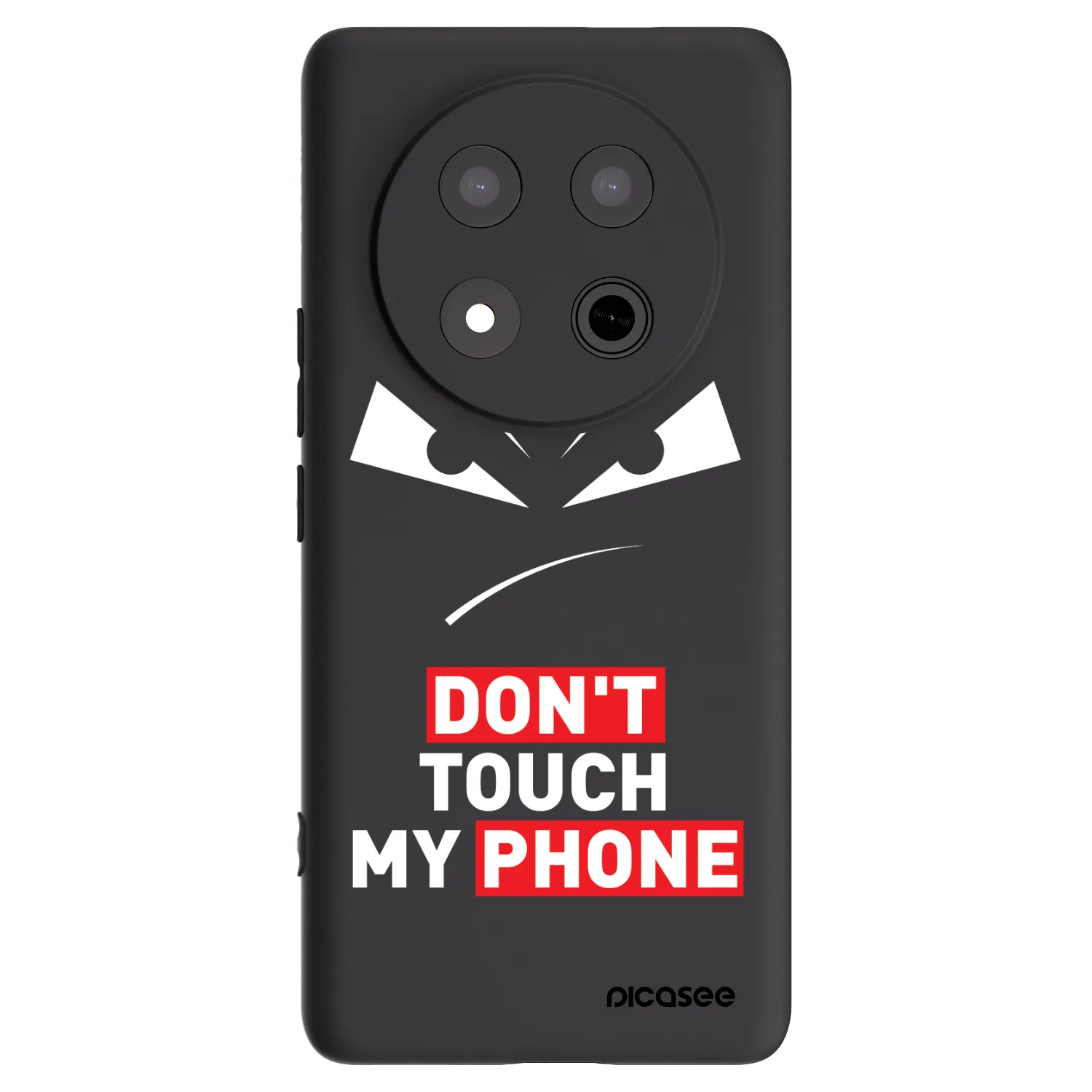 Picasee silikonový černý obal pro Honor Magic7 Lite 5G - Evil Eye - Transparent