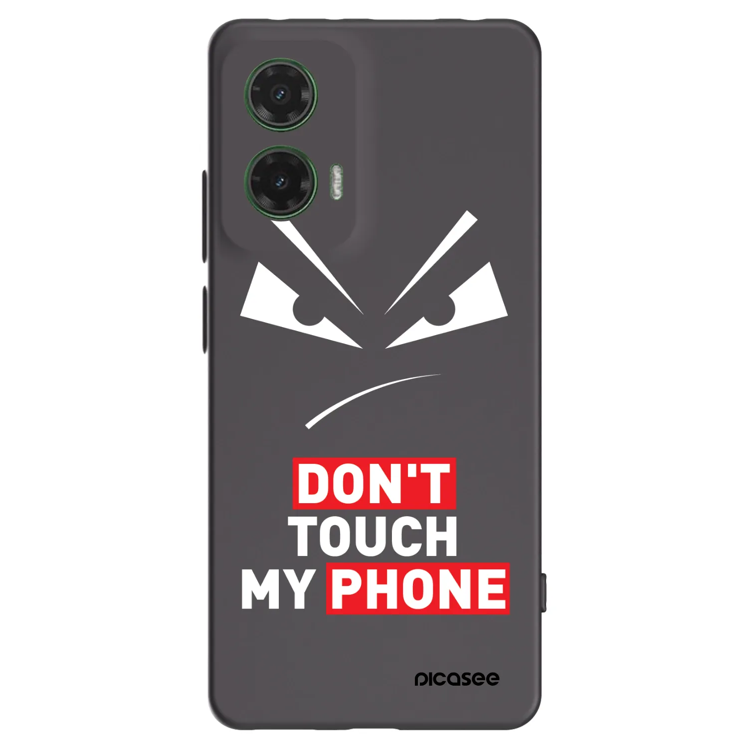 Picasee silikonový černý obal pro Motorola Moto G35 5G - Evil Eye - Transparent