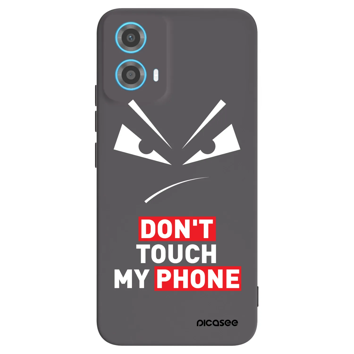Picasee silikonový černý obal pro Motorola Moto G34 5G - Evil Eye - Transparent
