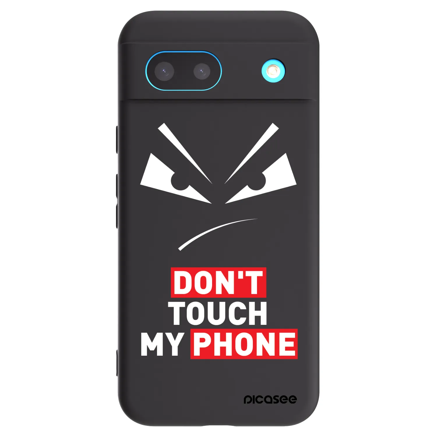 Picasee silikonový černý obal pro Google Pixel 8a - Evil Eye - Transparent