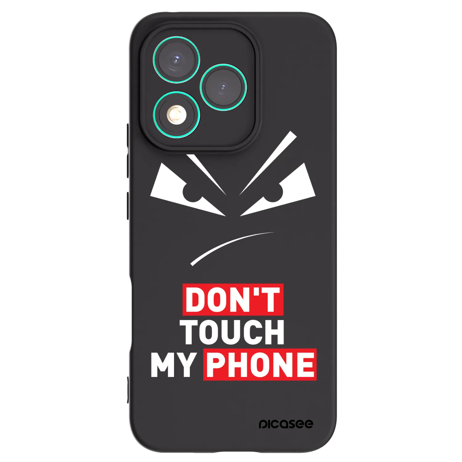 Picasee silikonový černý obal pro Honor 400 Lite 5G - Evil Eye - Transparent