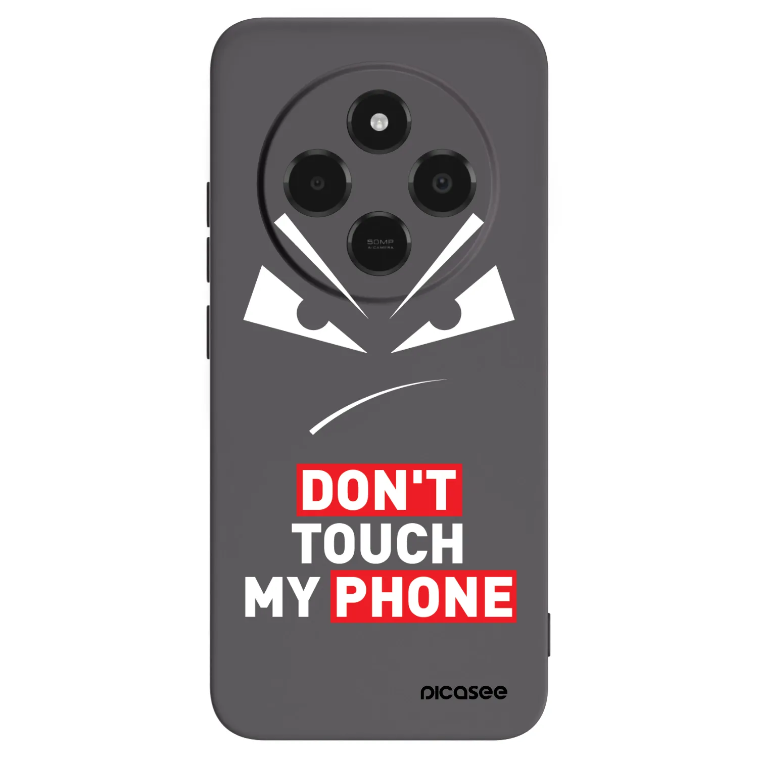 Picasee silikonový černý obal pro Xiaomi Poco C75 - Evil Eye - Transparent