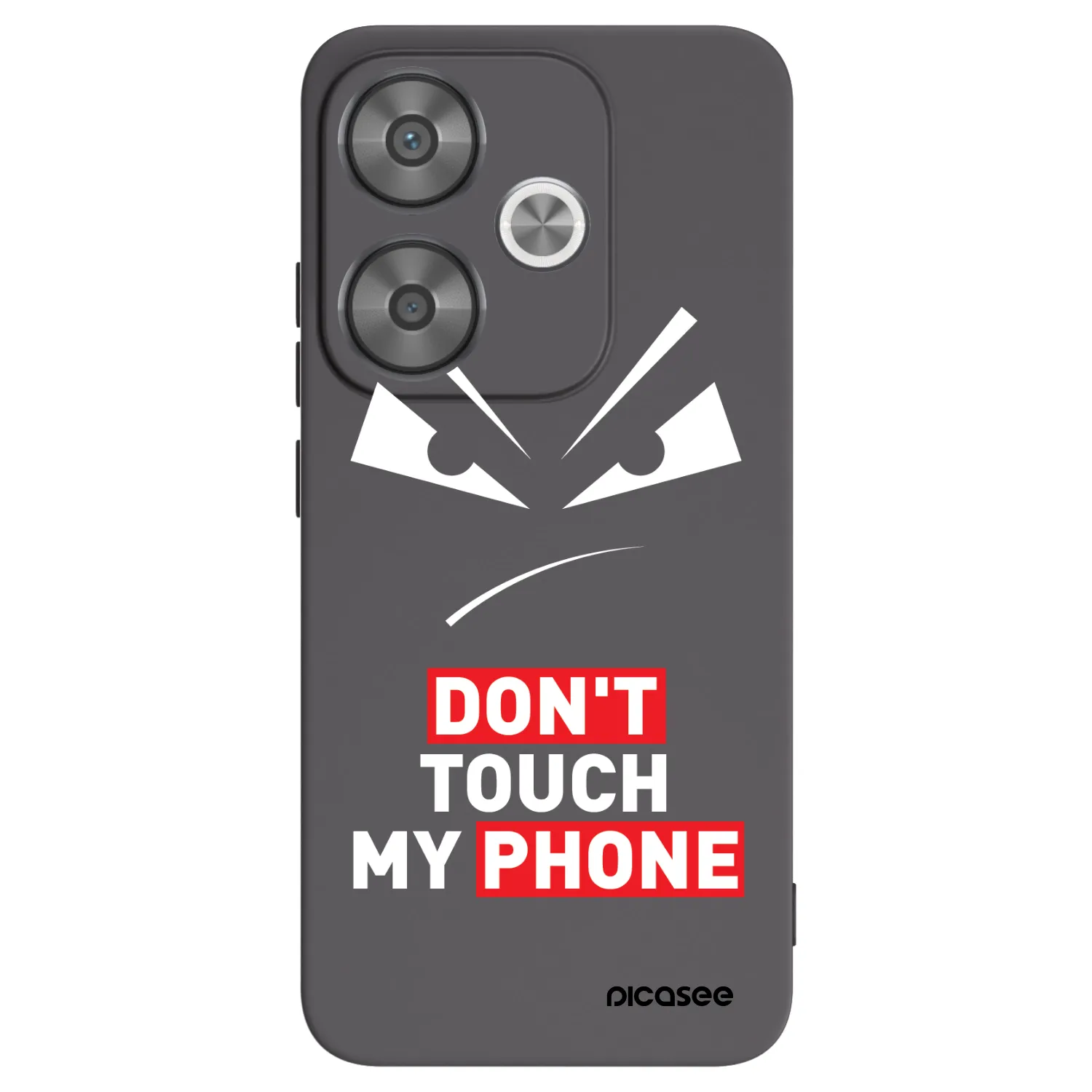 Picasee silikonový černý obal pro Xiaomi Poco F6 - Evil Eye - Transparent