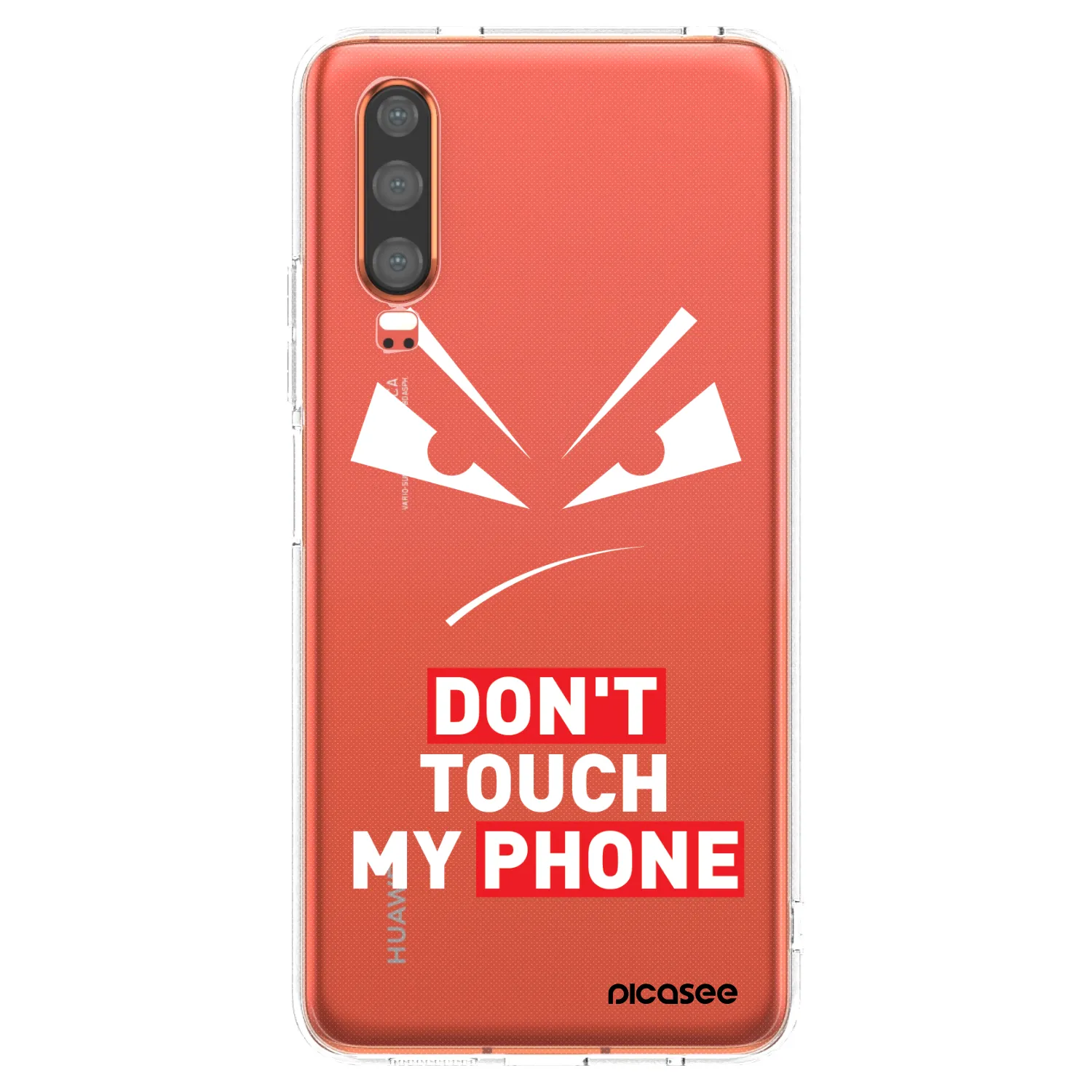 Picasee silikonový průhledný obal pro Huawei P30 - Evil Eye - Transparent