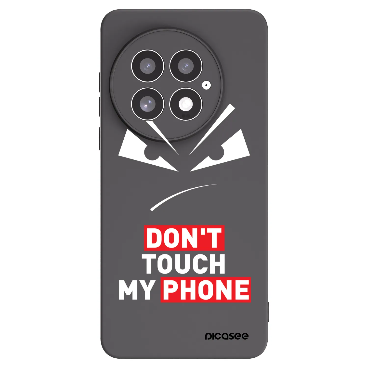 Picasee silikonový černý obal pro OnePlus 13 5G - Evil Eye - Transparent