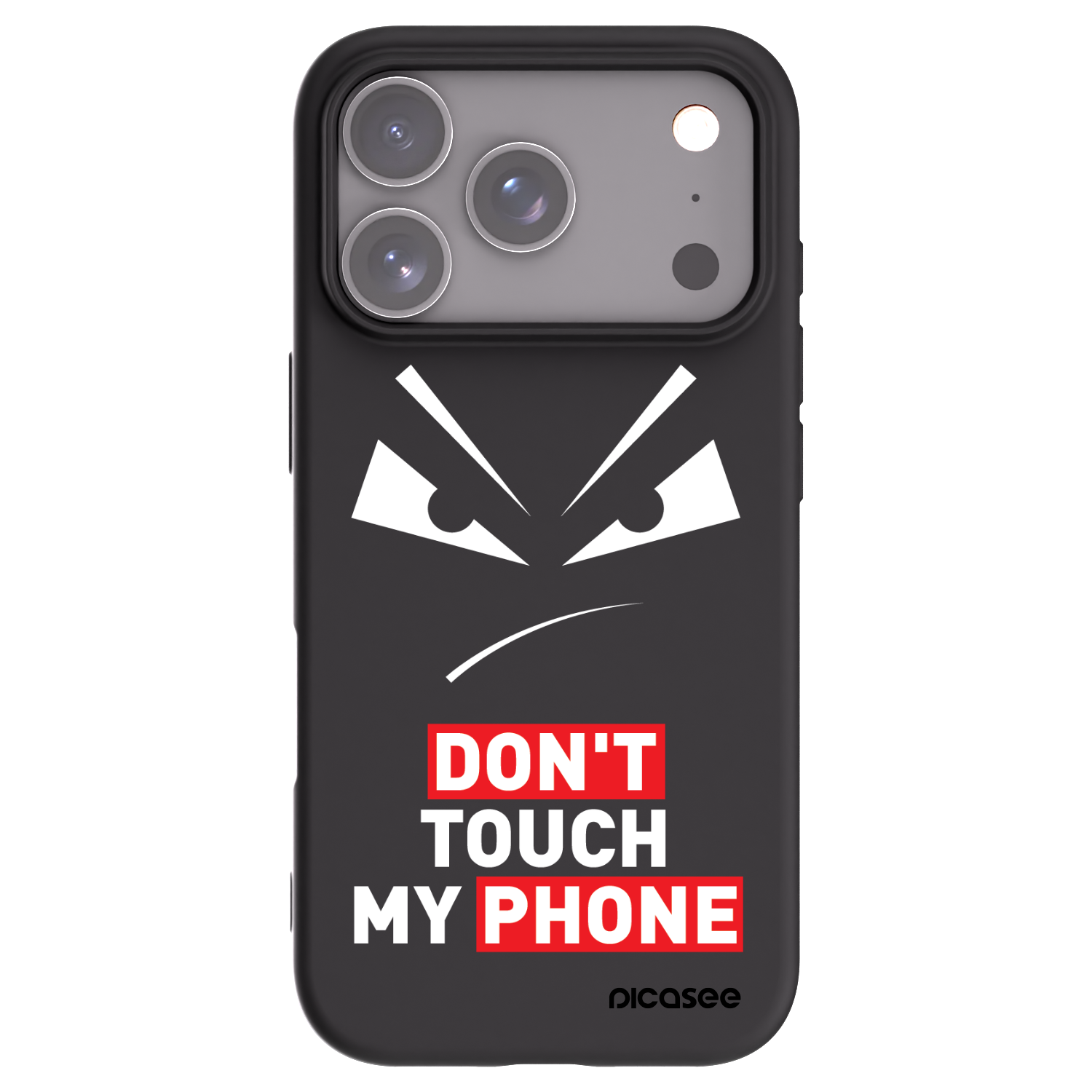 Picasee silikonový černý obal pro Apple iPhone 17 Pro - Evil Eye - Transparent