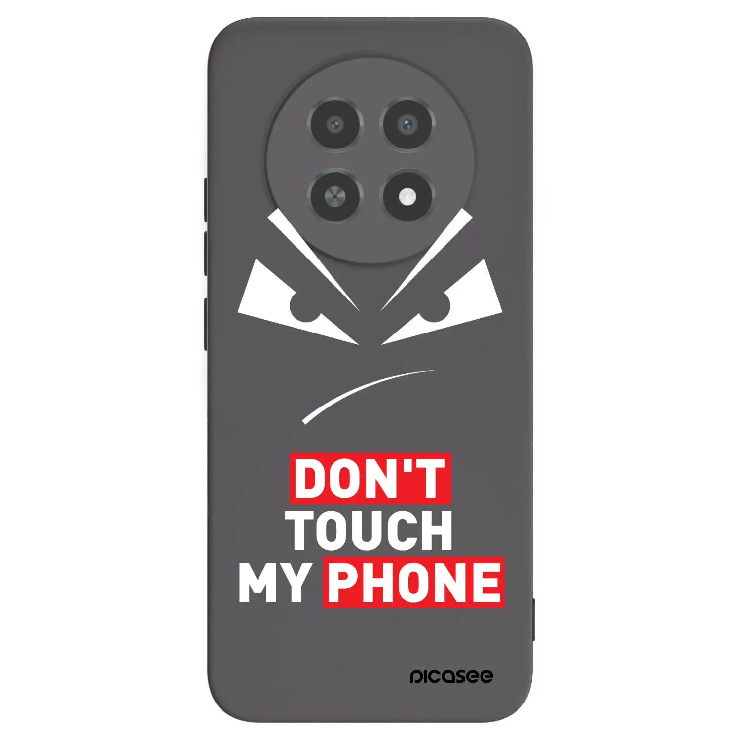 Picasee silikonový černý obal pro Realme 12X - Evil Eye - Transparent