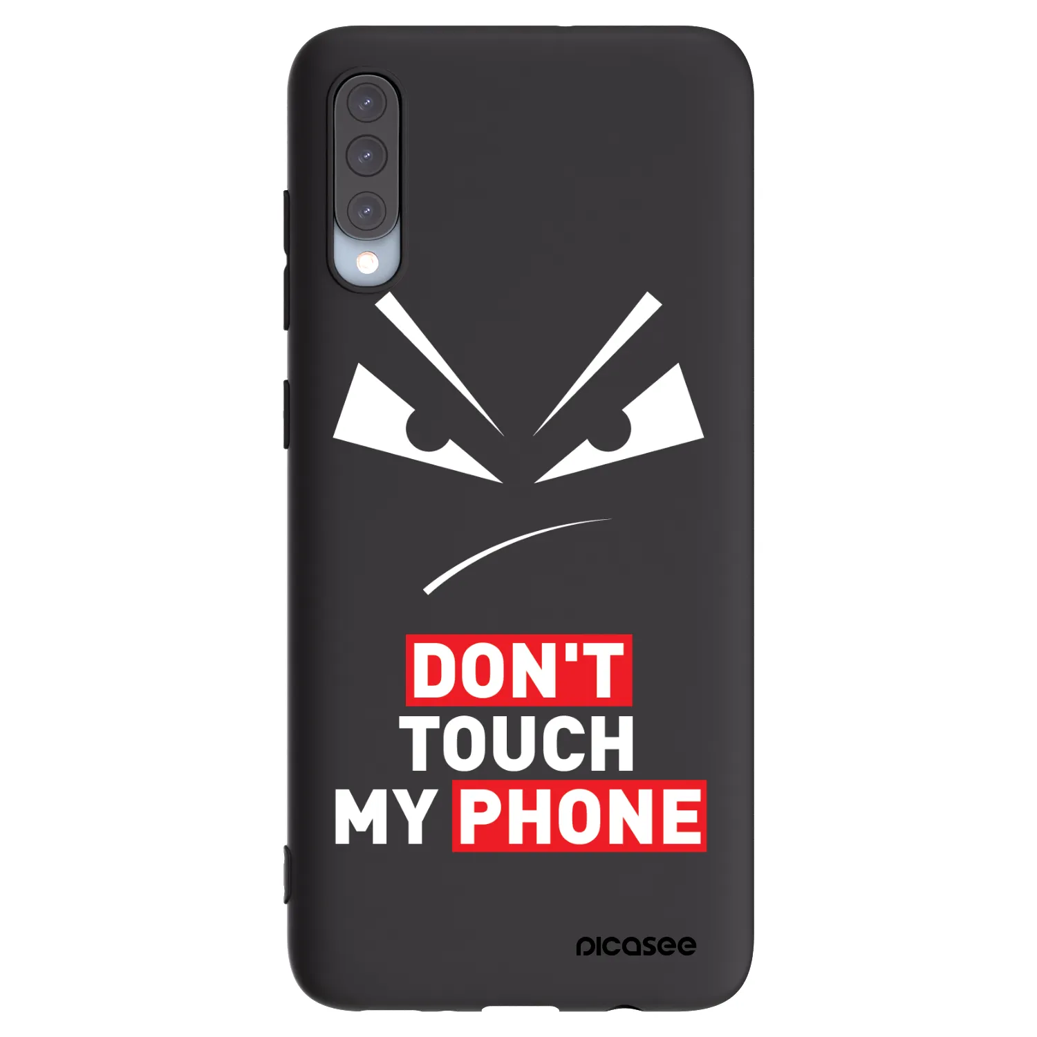 Picasee silikonový černý obal pro Samsung Galaxy A70 A705F - Evil Eye - Transparent
