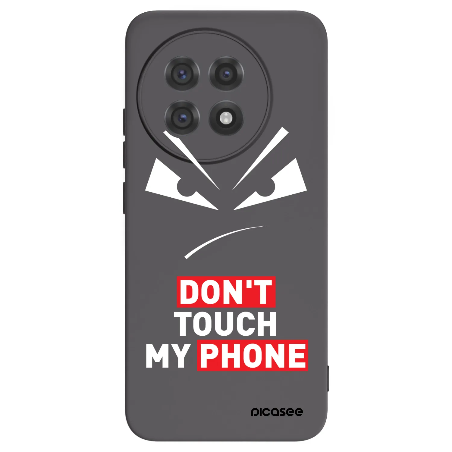 Picasee silikonový černý obal pro OnePlus 13R 5G - Evil Eye - Transparent