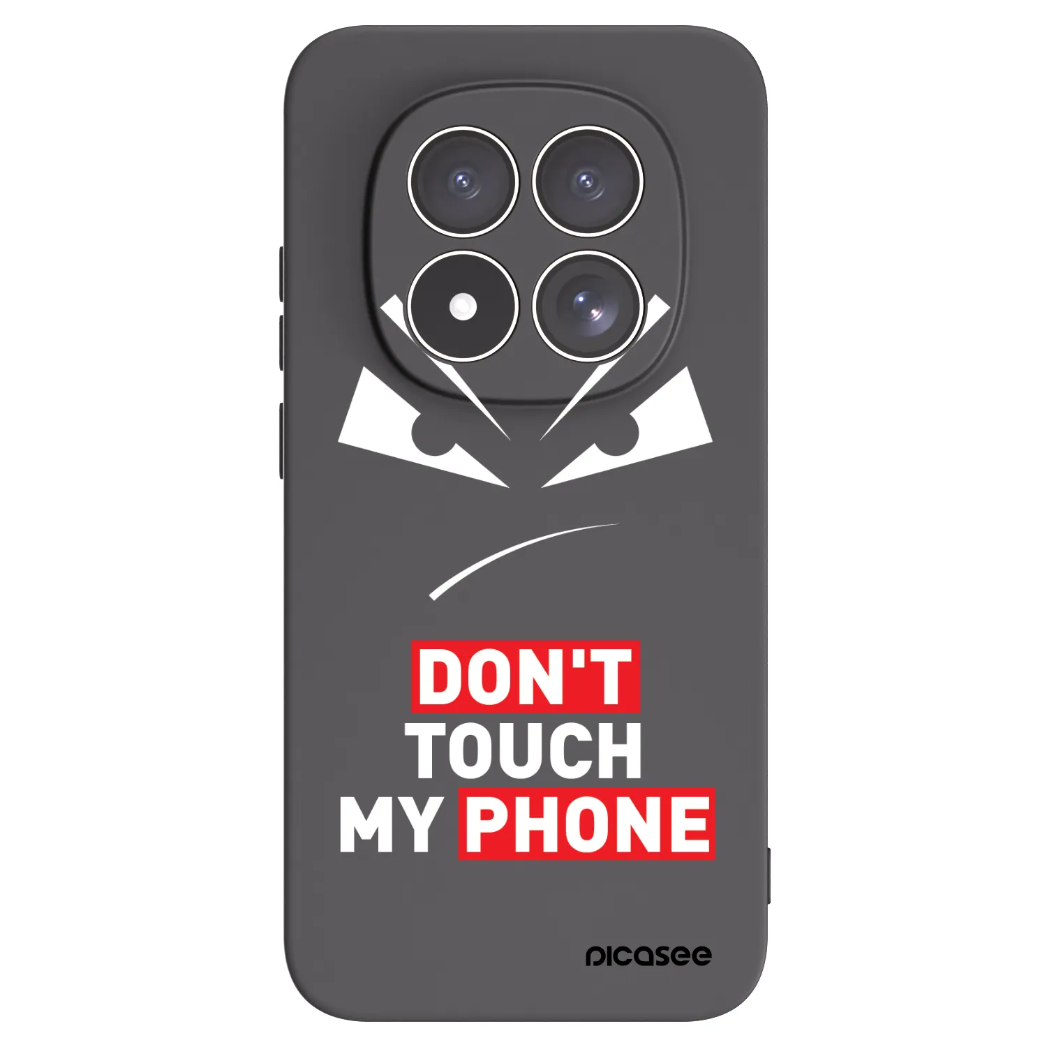Picasee silikonový černý obal pro Xiaomi Redmi Note 15 Pro 4G - Evil Eye - Transparent