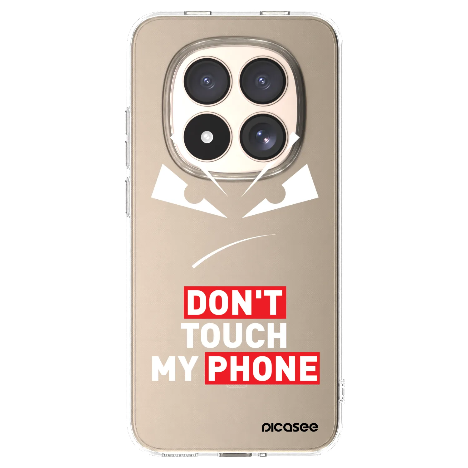 Picasee silikonový průhledný obal pro Xiaomi Redmi Note 15 Pro 4G - Evil Eye - Transparent