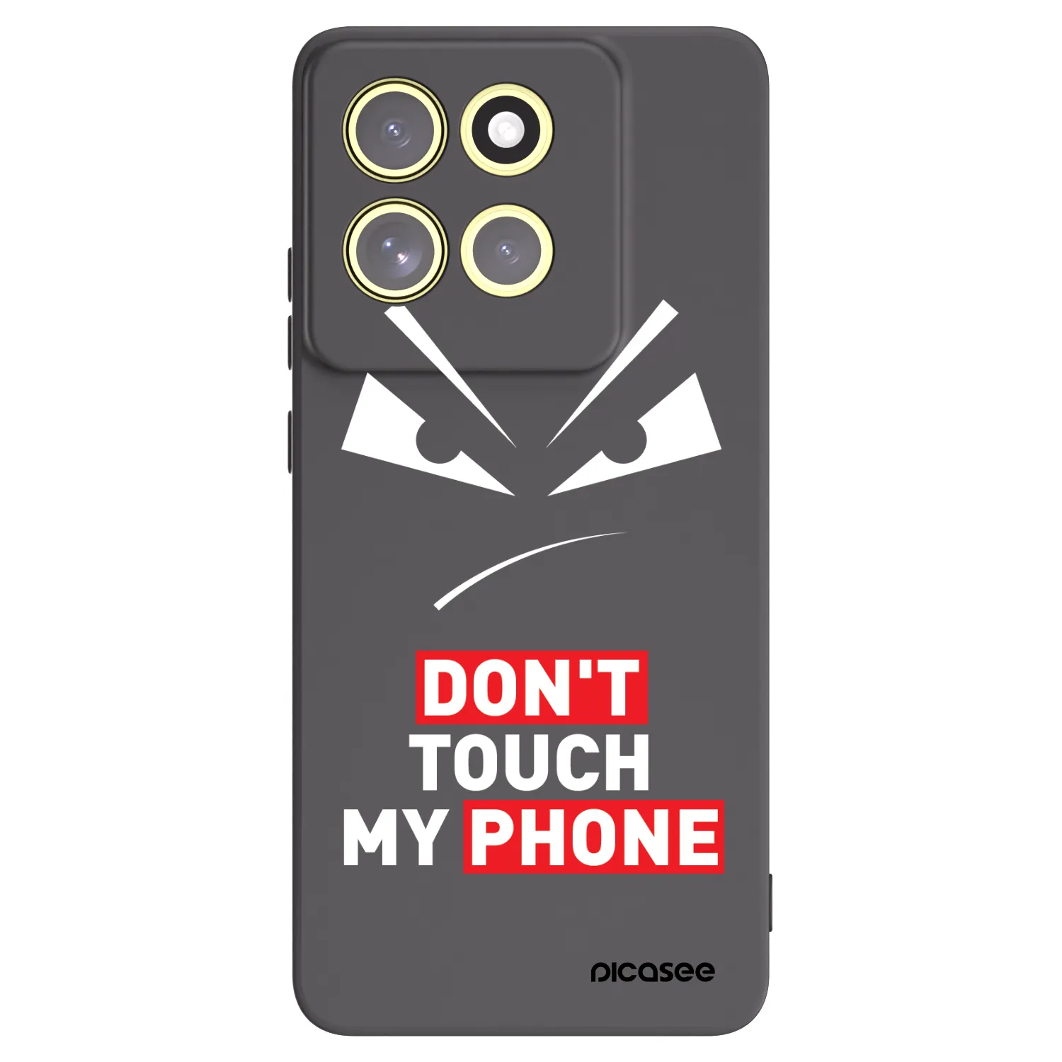 Picasee silikonový černý obal pro Motorola Moto G86 Power 5G - Evil Eye - Transparent