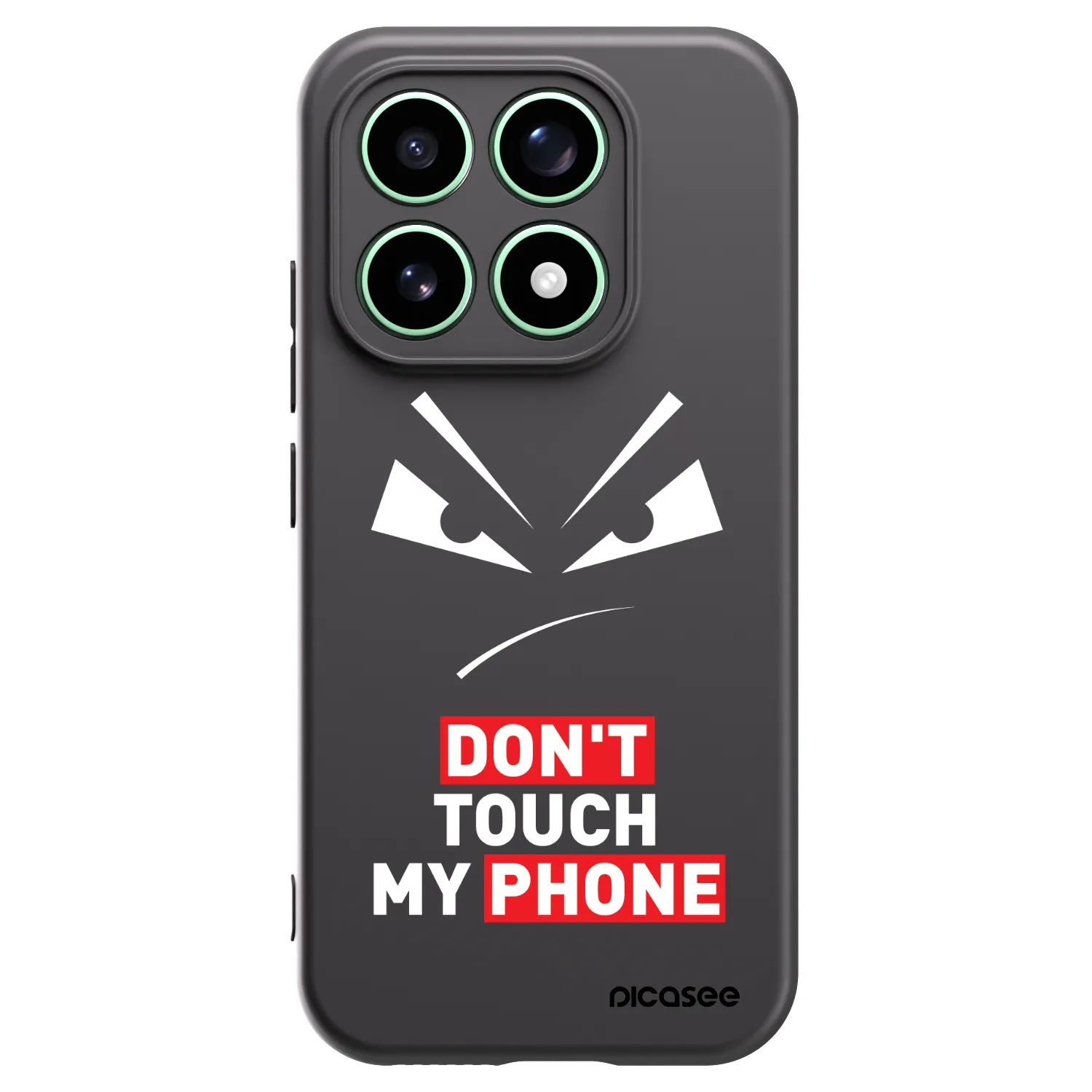 Silikonový černý obal pro Xiaomi 17 - Evil Eye - Transparent