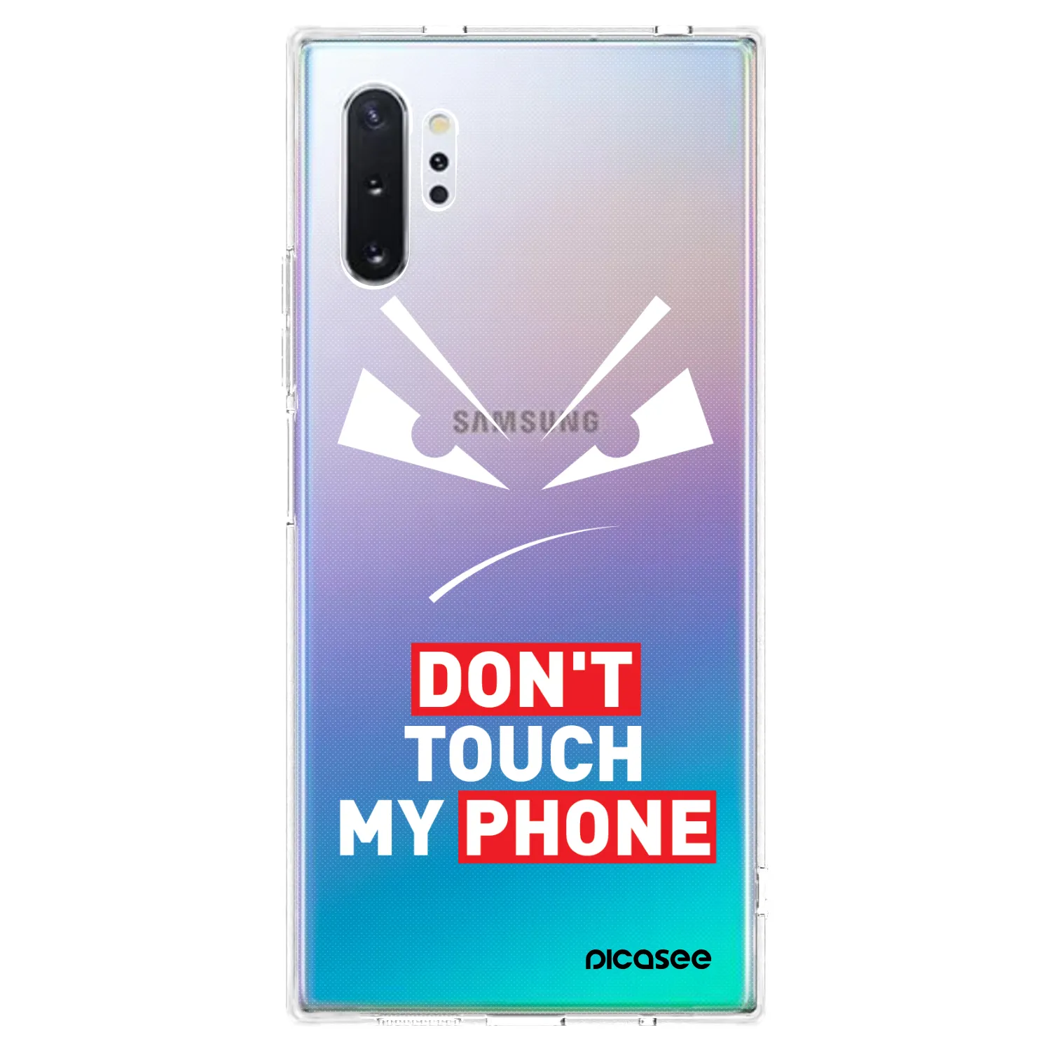 Picasee silikonový průhledný obal pro Samsung Galaxy Note 10+ N975F - Evil Eye - Transparent