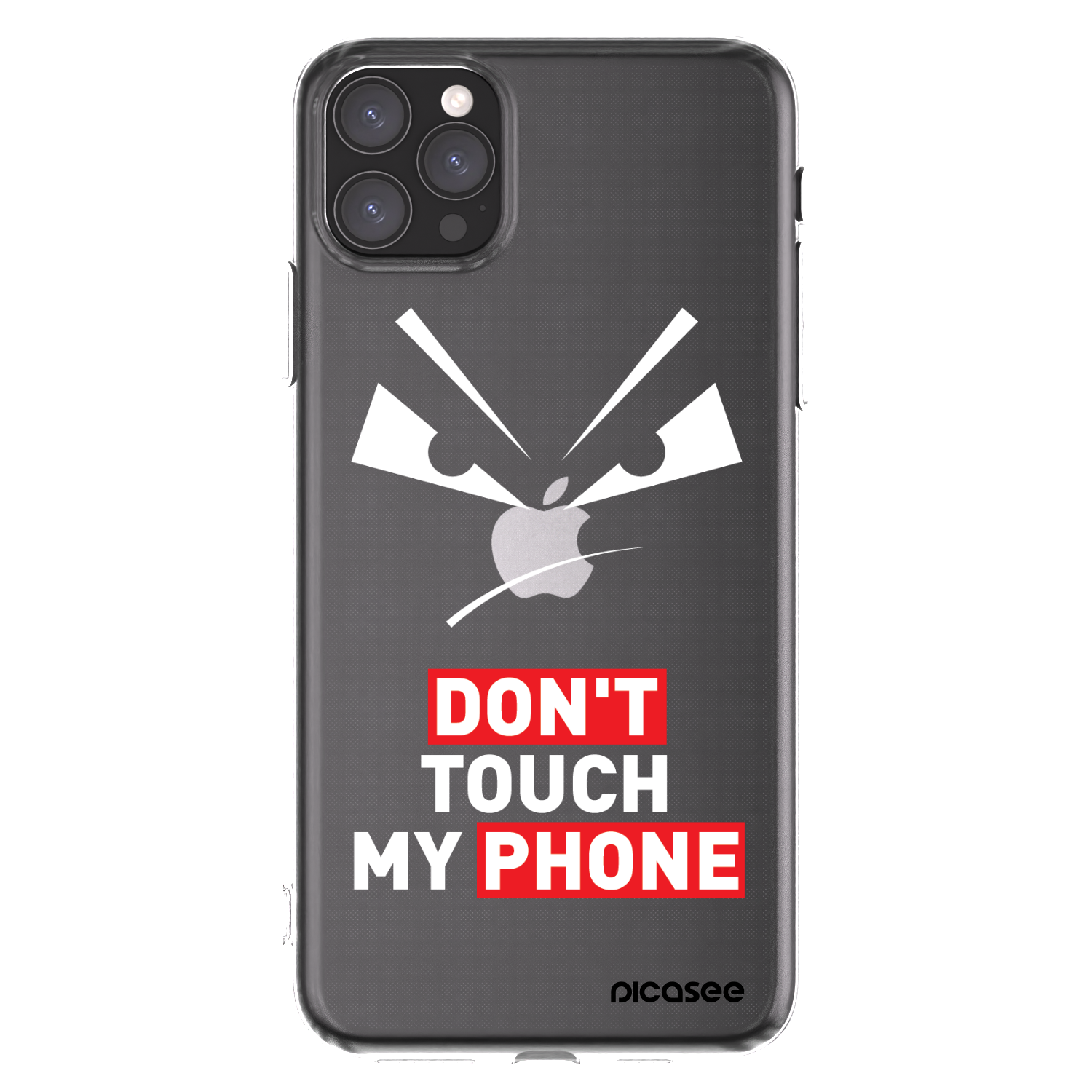 Picasee silikonový průhledný obal pro Apple iPhone 11 Pro Max - Evil Eye - Transparent