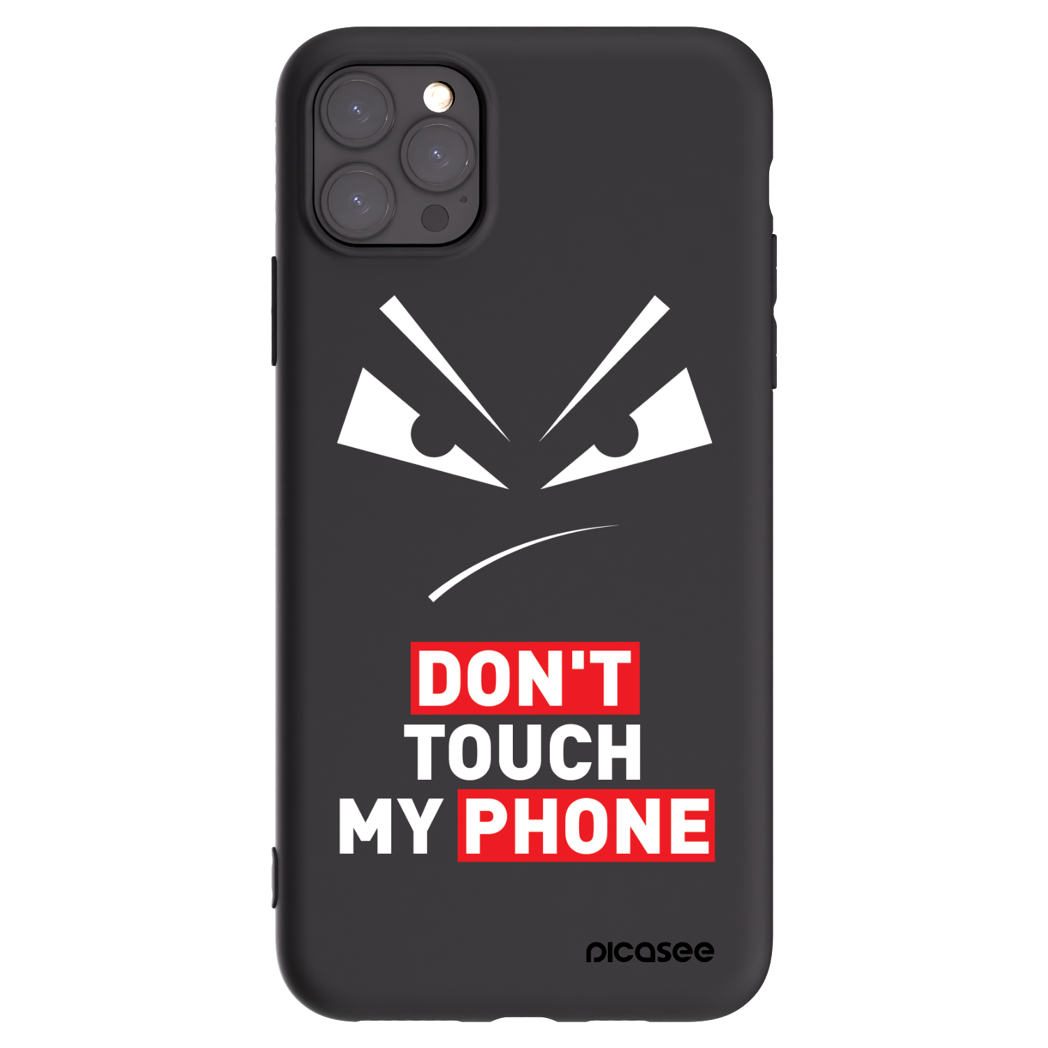 Picasee silikonový černý obal pro Apple iPhone 11 Pro Max - Evil Eye - Transparent