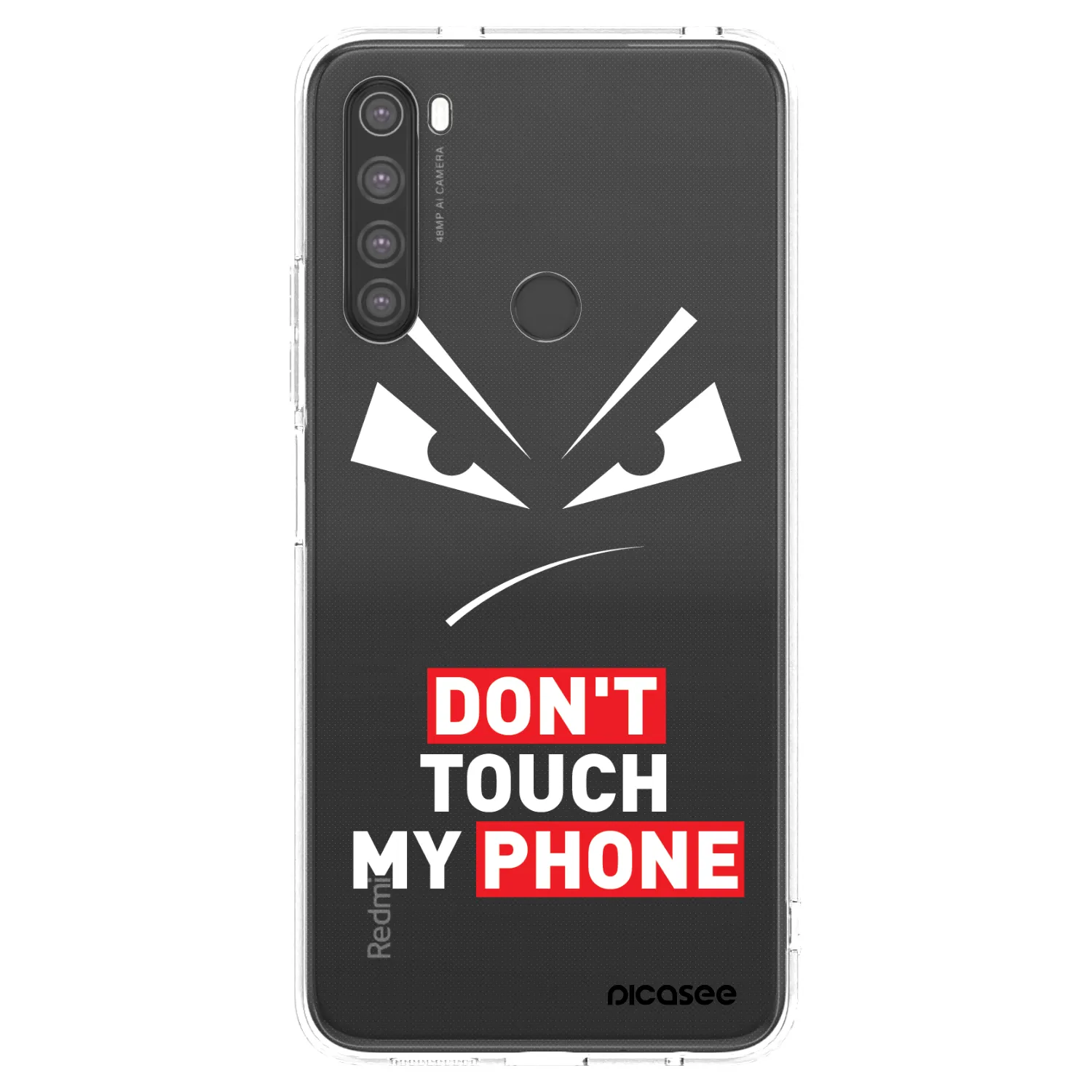 Picasee silikonový průhledný obal pro Xiaomi Redmi Note 8 - Evil Eye - Transparent