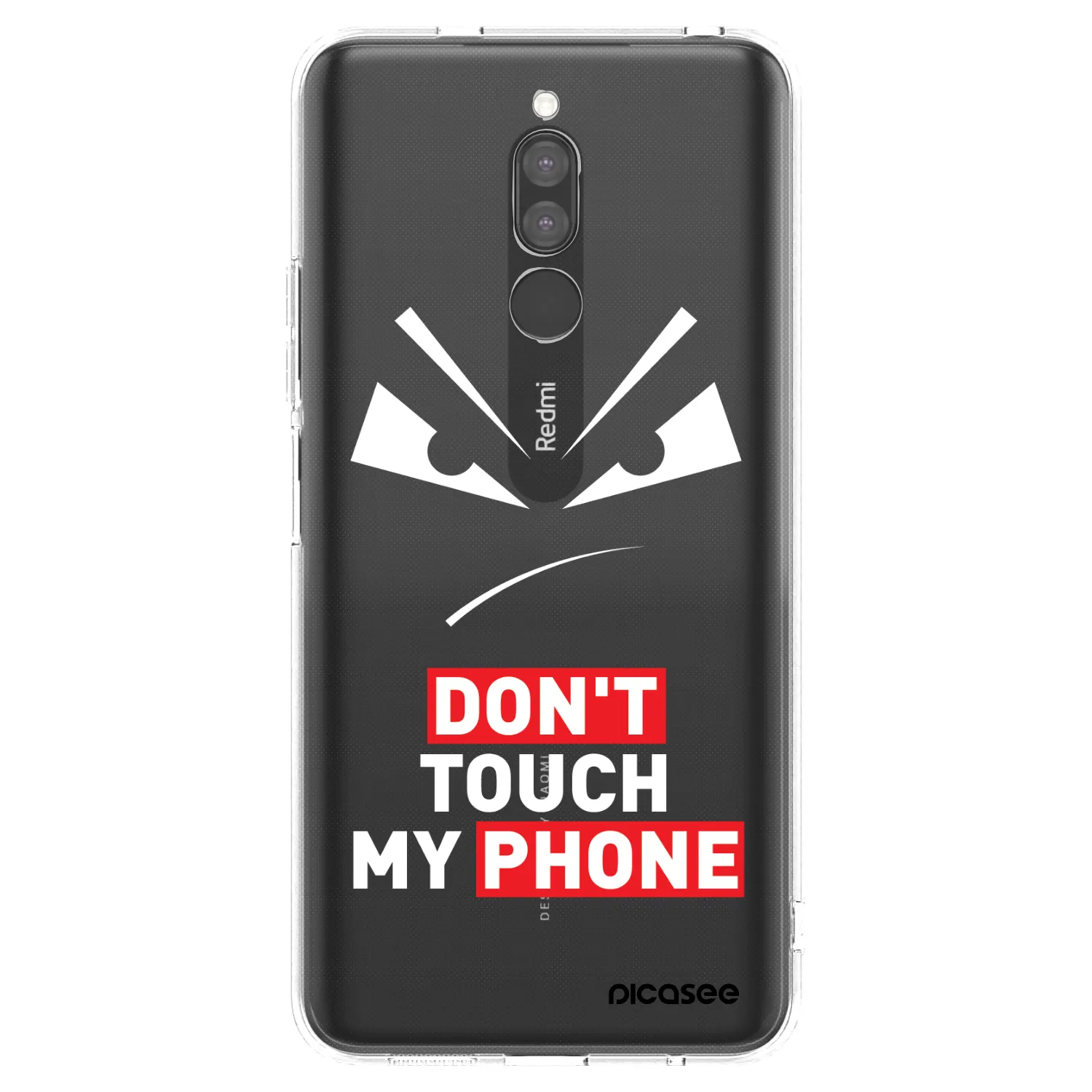 Picasee silikonový průhledný obal pro Xiaomi Redmi 8 - Evil Eye - Transparent