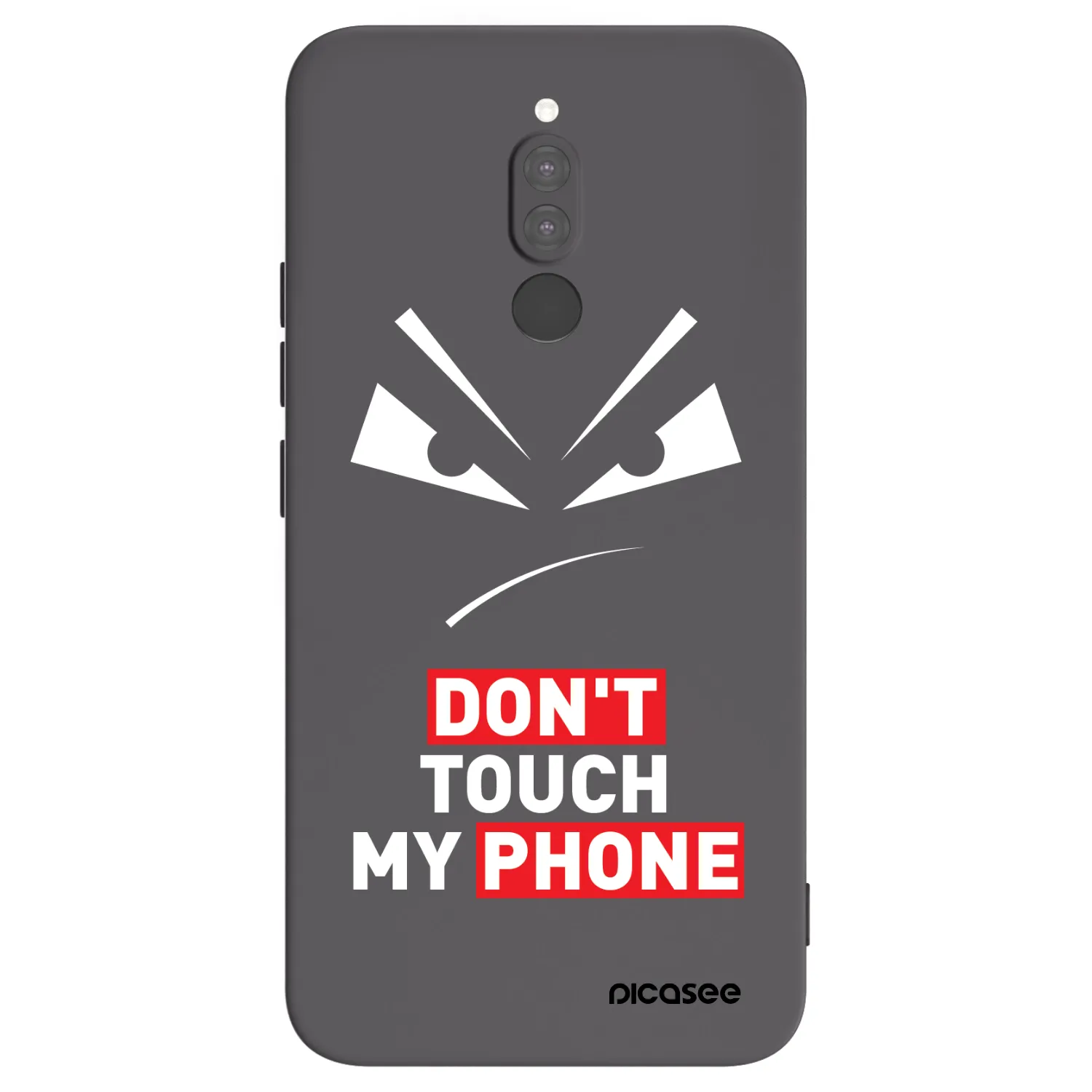 Picasee silikonový černý obal pro Xiaomi Redmi 8 - Evil Eye - Transparent
