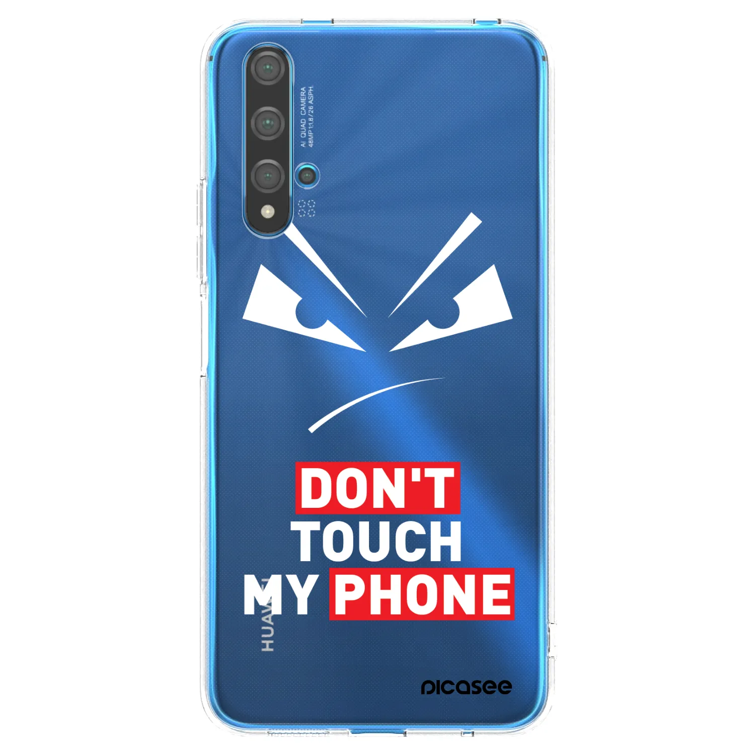 Picasee silikonový průhledný obal pro Huawei Nova 5T - Evil Eye - Transparent