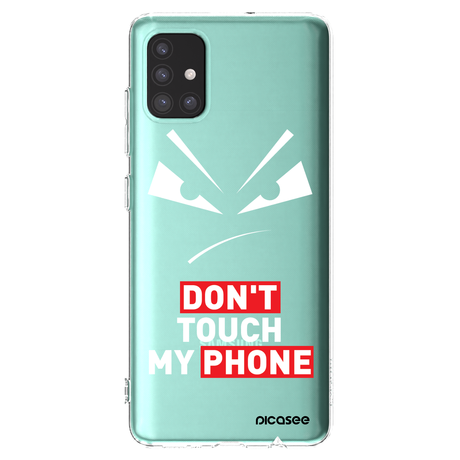 Picasee silikonový průhledný obal pro Samsung Galaxy A51 A515F - Evil Eye - Transparent