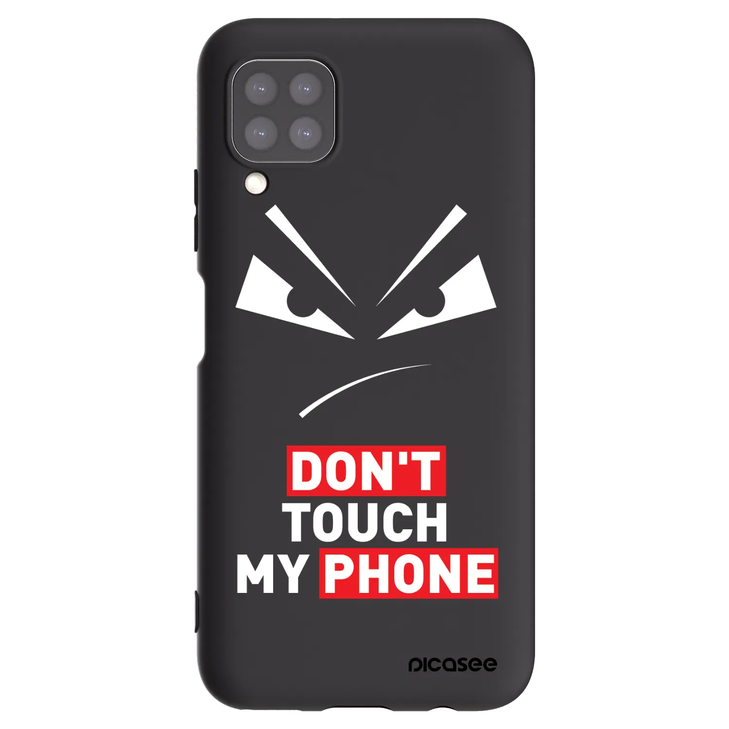 Picasee silikonový černý obal pro Huawei P40 Lite - Evil Eye - Transparent