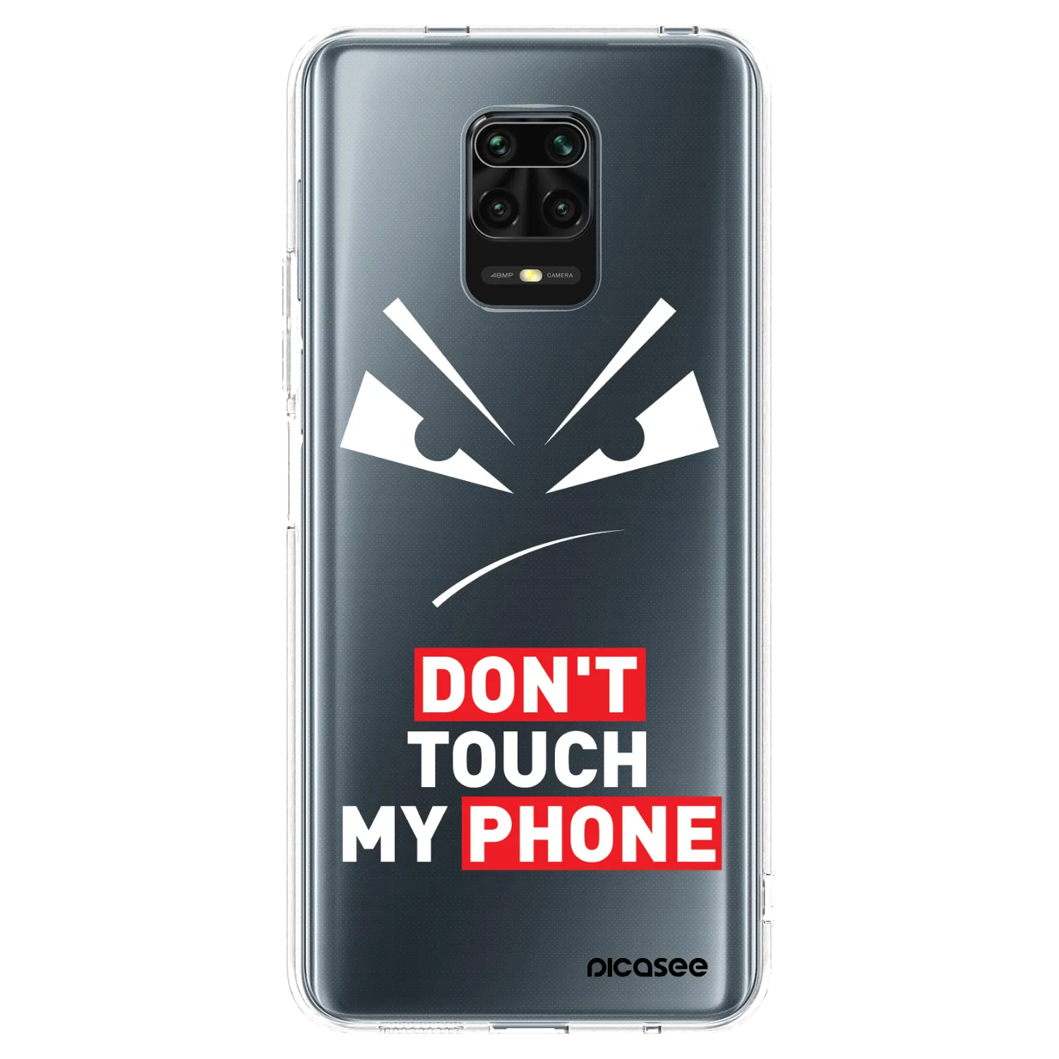 Picasee silikonový průhledný obal pro Xiaomi Redmi Note 9S - Evil Eye - Transparent
