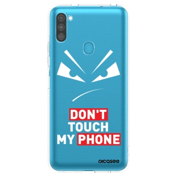 Picasee silikonový průhledný obal pro Samsung Galaxy M11 - Evil Eye - Transparent