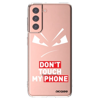 Picasee silikonový průhledný obal pro Samsung Galaxy S21 5G G991B - Evil Eye - Transparent