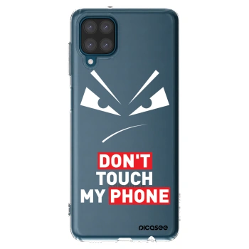 Picasee silikonový průhledný obal pro Samsung Galaxy A12 A125F - Evil Eye - Transparent
