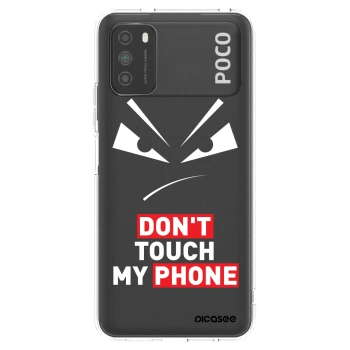 Picasee silikonový průhledný obal pro Xiaomi Poco M3 - Evil Eye - Transparent
