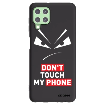 Picasee silikonový černý obal pro Samsung Galaxy A22 A225F 4G - Evil Eye - Transparent