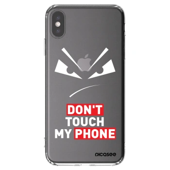 Picasee silikonový průhledný obal pro Apple iPhone XS Max - Evil Eye - Transparent