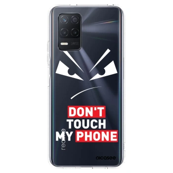 Picasee silikonový průhledný obal pro Realme 8 5G - Evil Eye - Transparent