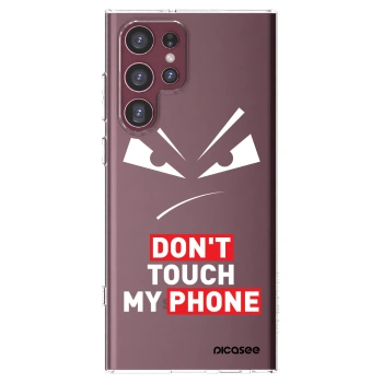 Picasee silikonový průhledný obal pro Samsung Galaxy S22 Ultra 5G - Evil Eye - Transparent