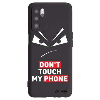 Picasee silikonový černý obal pro OPPO A16 - Evil Eye - Transparent