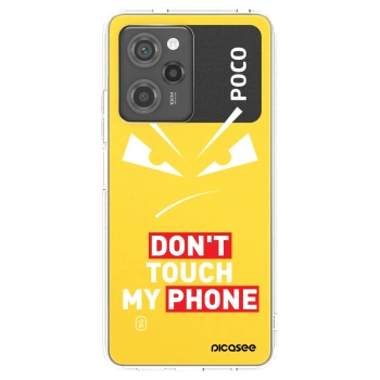 Picasee silikonový černý obal pro Xiaomi Poco X5 Pro - Evil Eye - Transparent