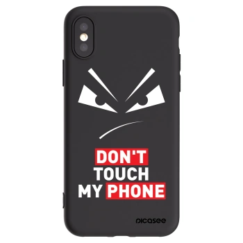 Picasee silikonový černý obal pro Apple iPhone X/XS - Evil Eye - Transparent