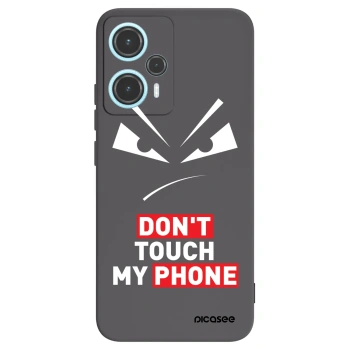 Picasee silikonový černý obal pro Xiaomi Poco F5 - Evil Eye - Transparent