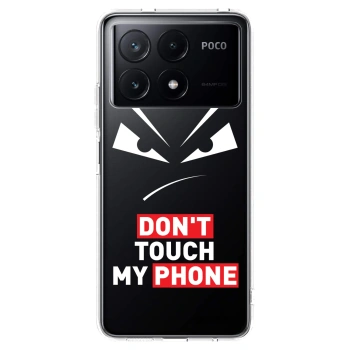 Picasee silikonový průhledný obal pro Xiaomi Poco X6 Pro - Evil Eye - Transparent