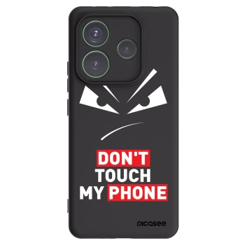 Picasee silikonový černý obal pro Xiaomi Redmi Note 14 5G - Evil Eye - Transparent