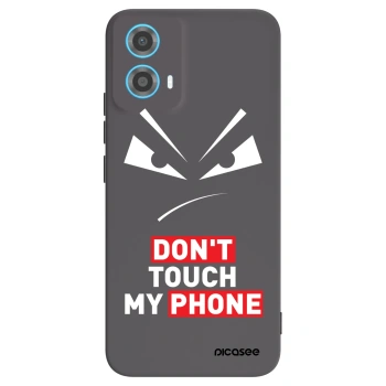 Picasee silikonový černý obal pro Motorola Moto G34 5G - Evil Eye - Transparent