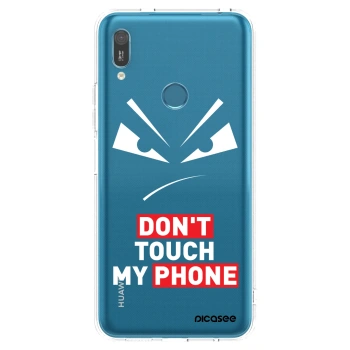 Picasee silikonový průhledný obal pro Huawei Y6 2019 - Evil Eye - Transparent