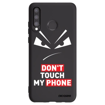 Picasee silikonový černý obal pro Huawei P30 Lite - Evil Eye - Transparent