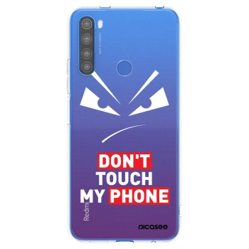 Picasee silikonový průhledný obal pro Xiaomi Redmi Note 8T - Evil Eye - Transparent