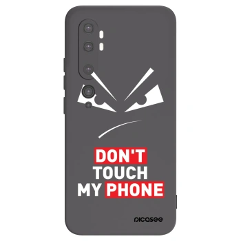 Picasee silikonový černý obal pro Xiaomi Mi Note 10 (Pro) - Evil Eye - Transparent