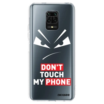 Picasee silikonový průhledný obal pro Xiaomi Redmi Note 9 Pro - Evil Eye - Transparent